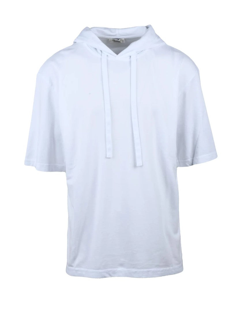 Crossley White Hooded Cotton T-Shirt