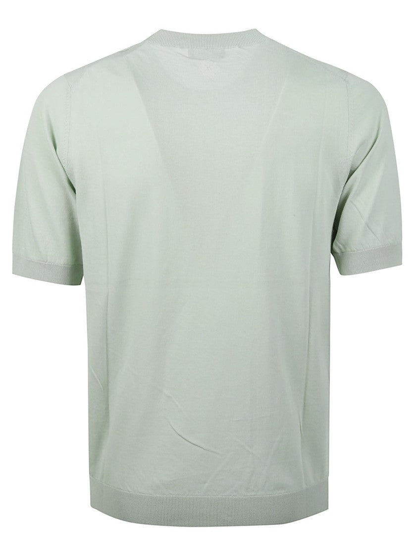 Ballantyne Short Sleeve Plain Knit Top