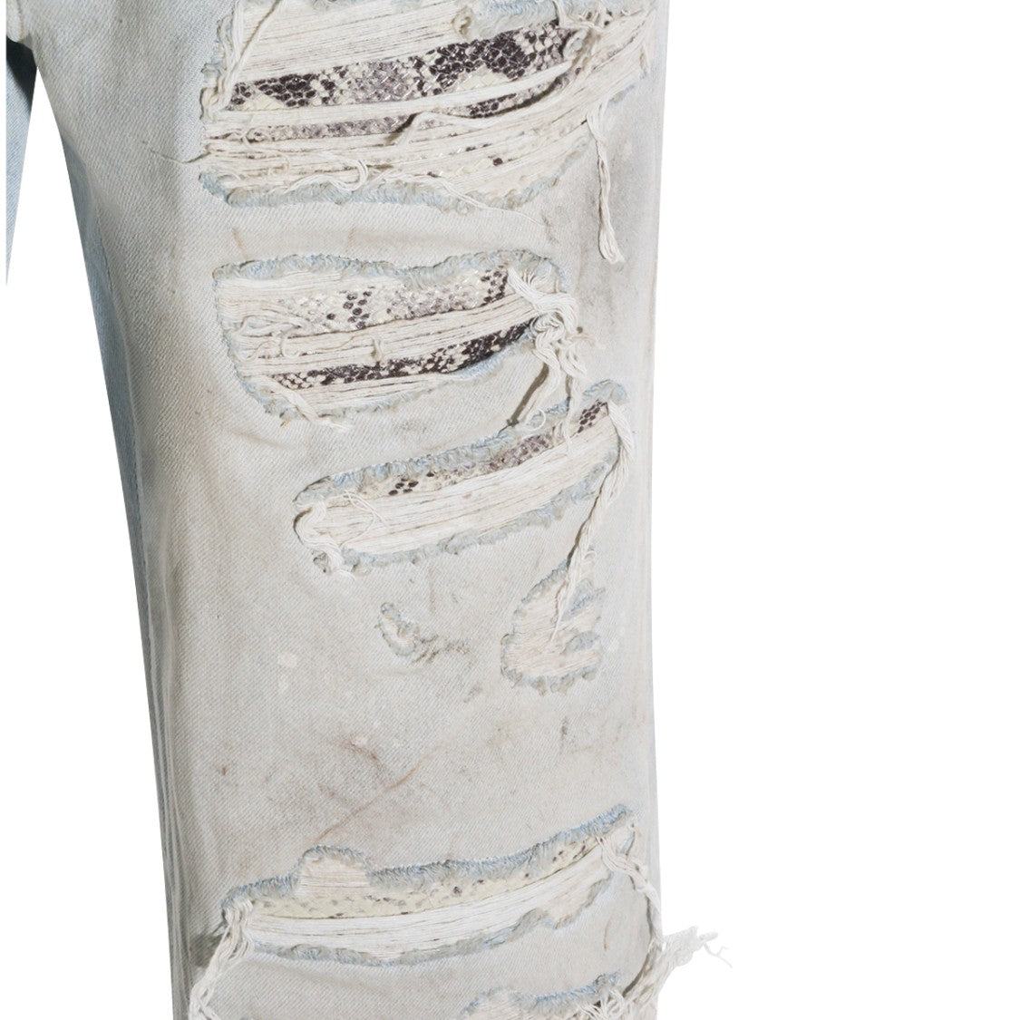Amiri Light Blue Cotton Worn-Effect Jeans