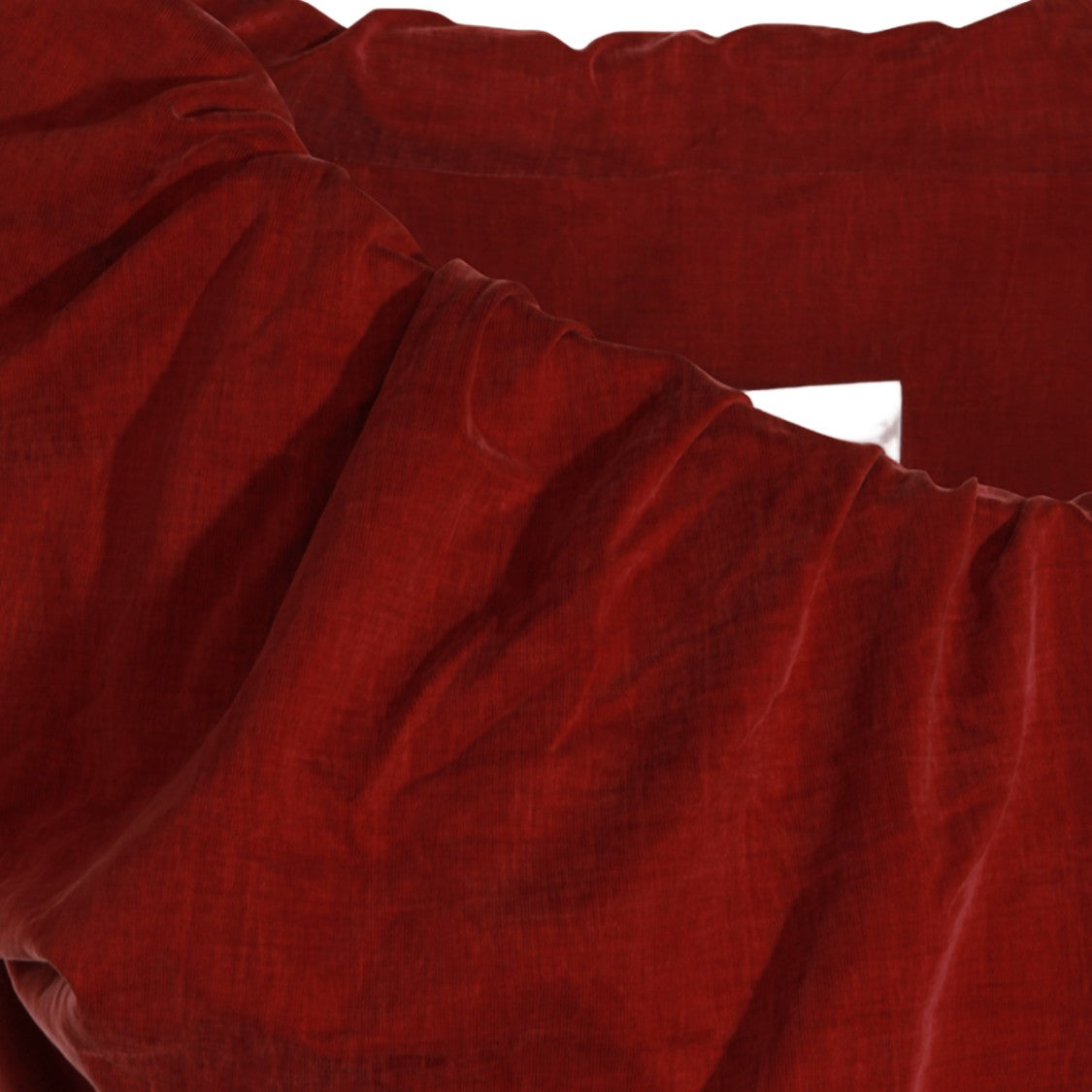 Vivienne Westwood Ruched Deep Red Mini Dress With Neckline