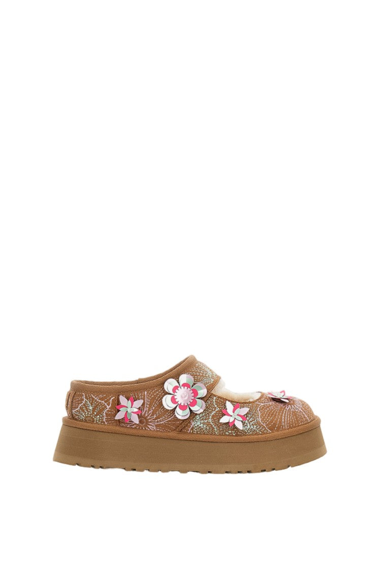 Ugg Brown Bea Mary Jane Meadow Suede Shoes