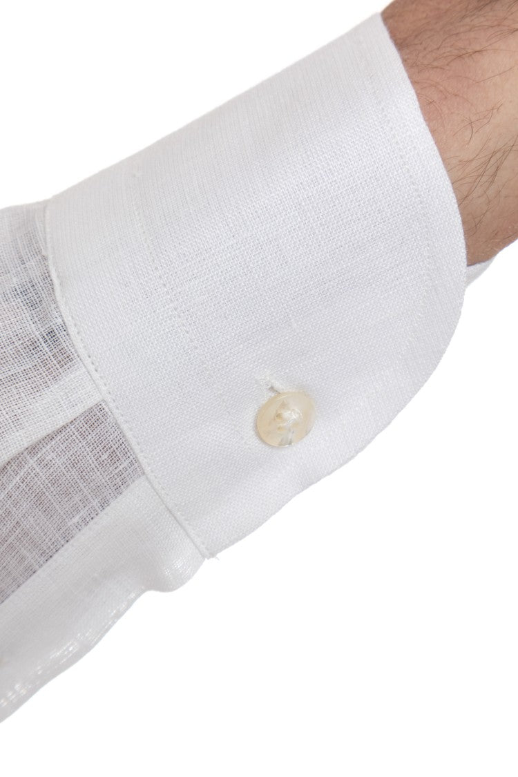 Borriello Solid Linen Tailored Shirt