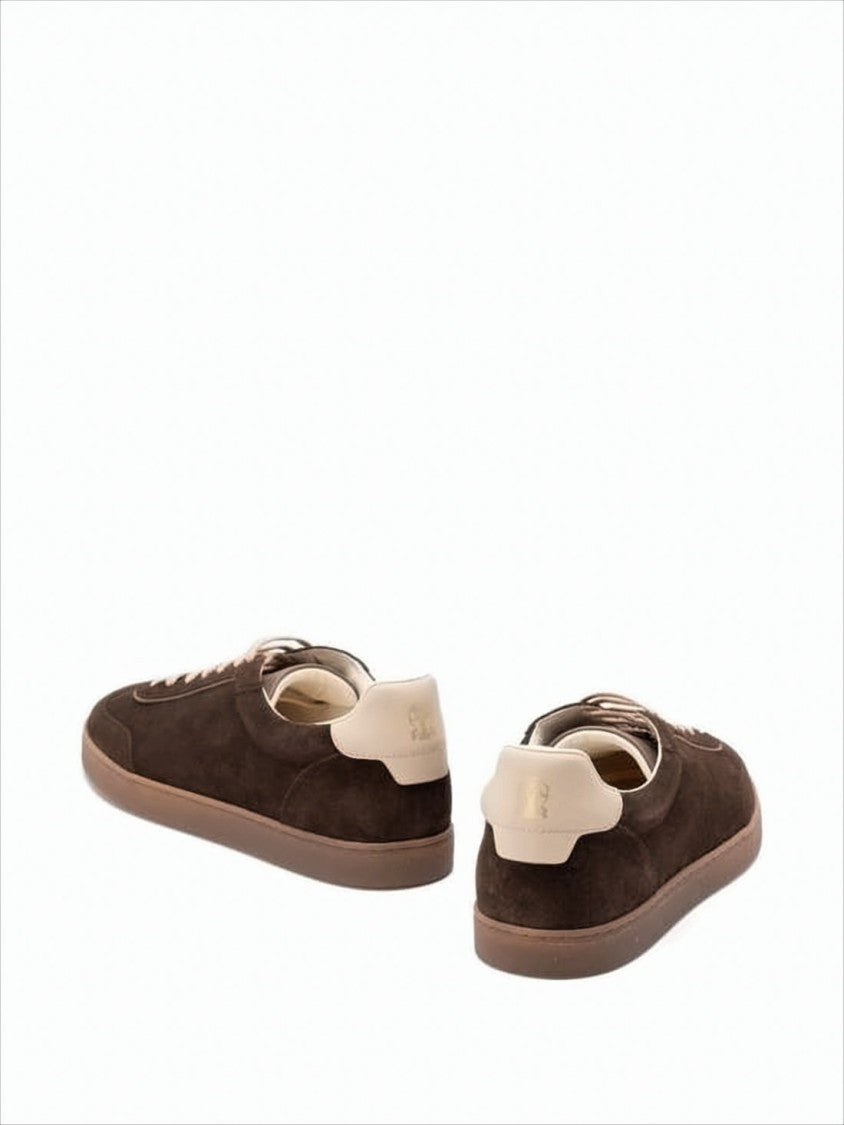 Brunello Cucinelli Low-Top Suede Sneakers With Rubber Sole