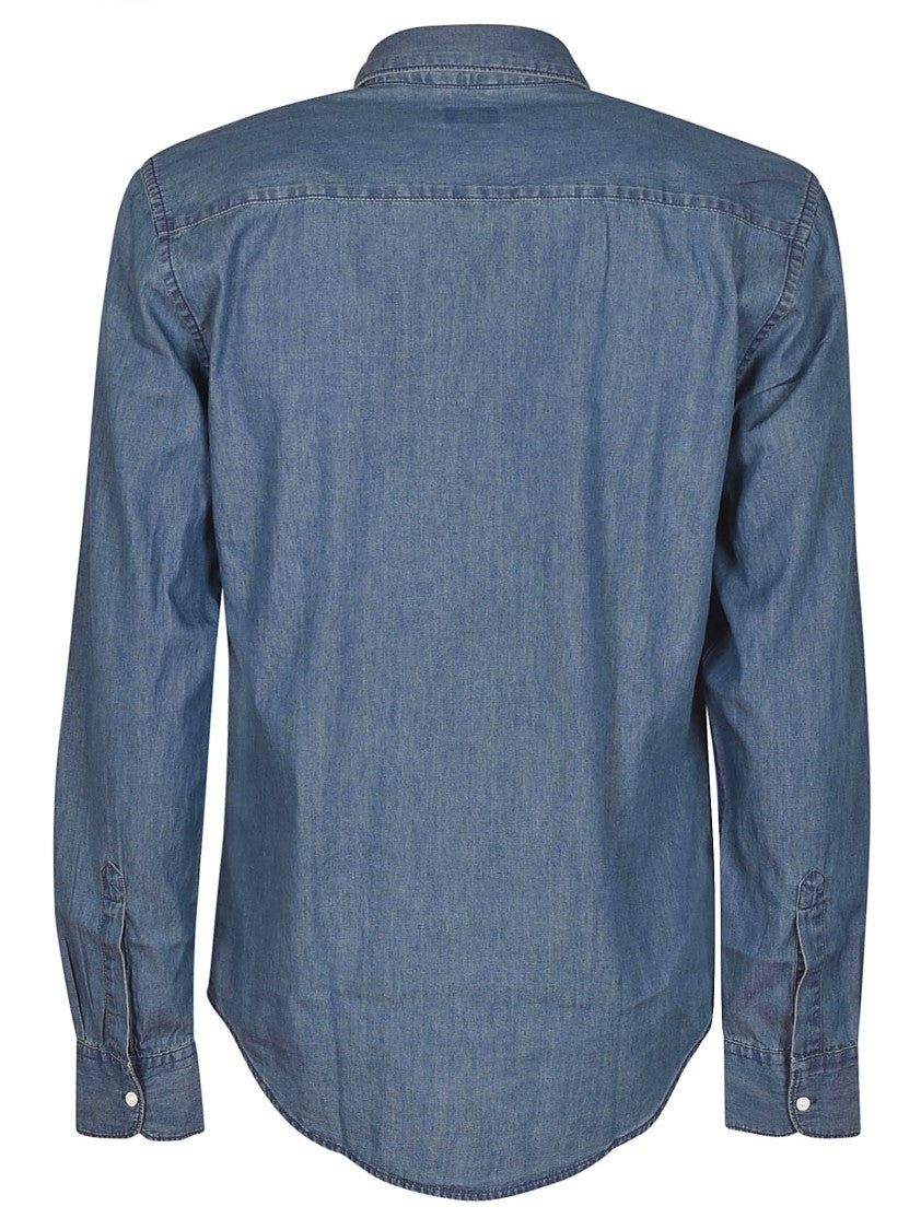 Aspesi Button-Down Cotton Shirt With Chest Pocket