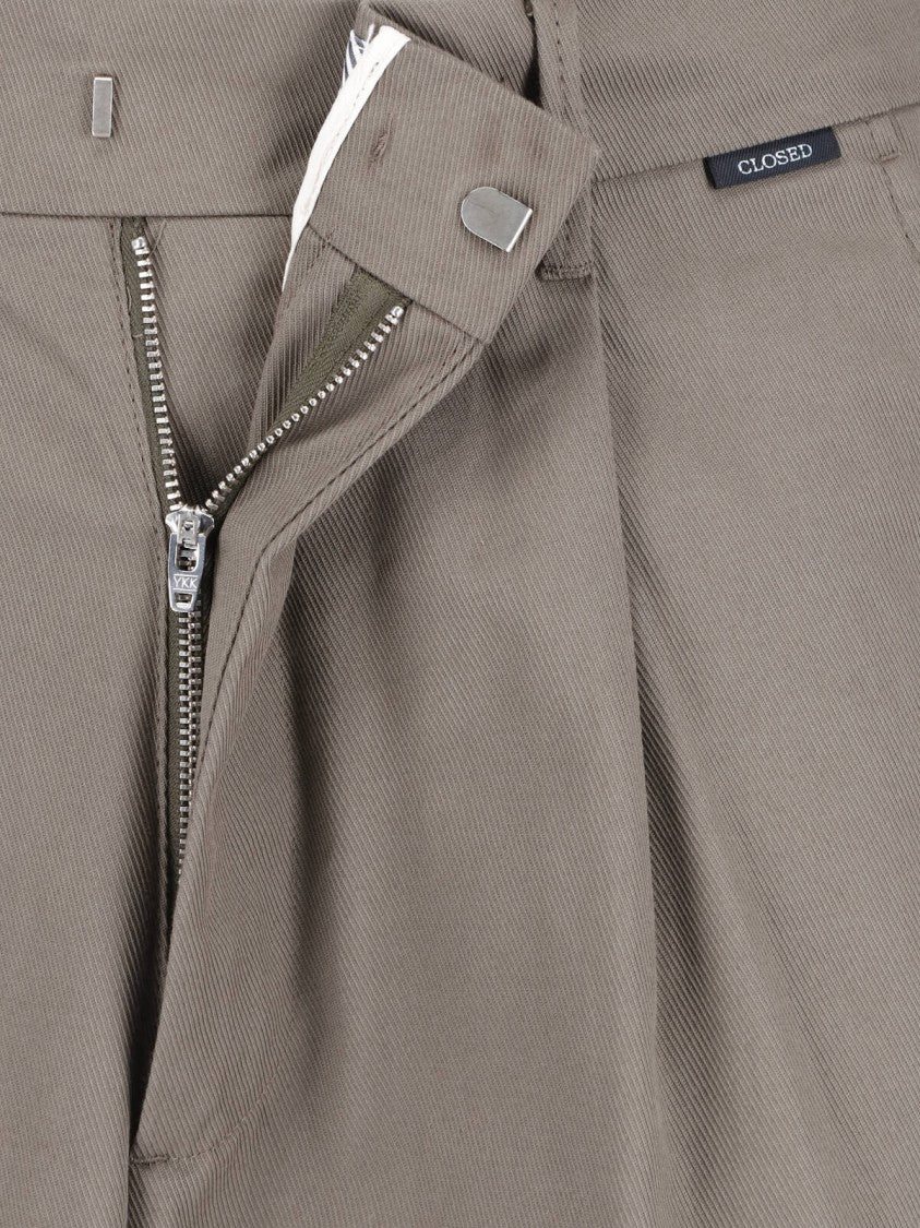 Closed Green Blomberg Wide Leg Trousers