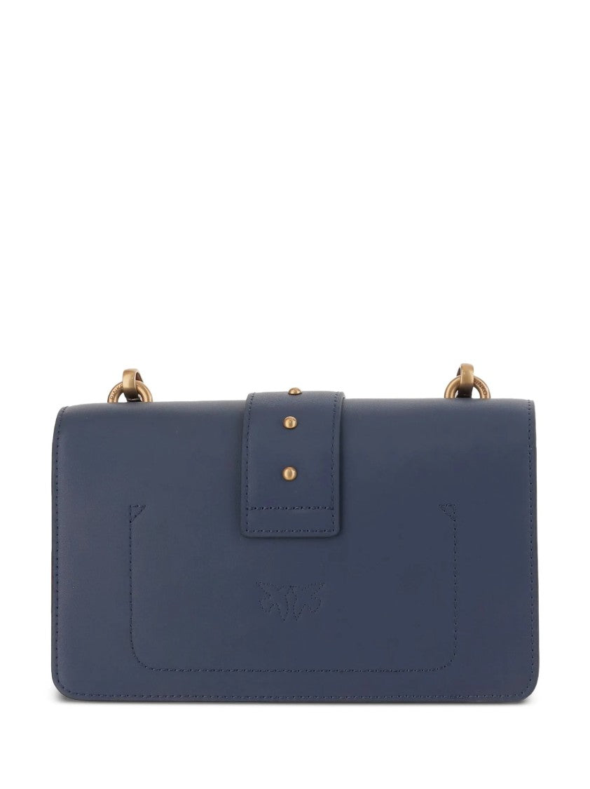 Pinko Structured Bag With Flap Closure And Gold-Tone Emblem