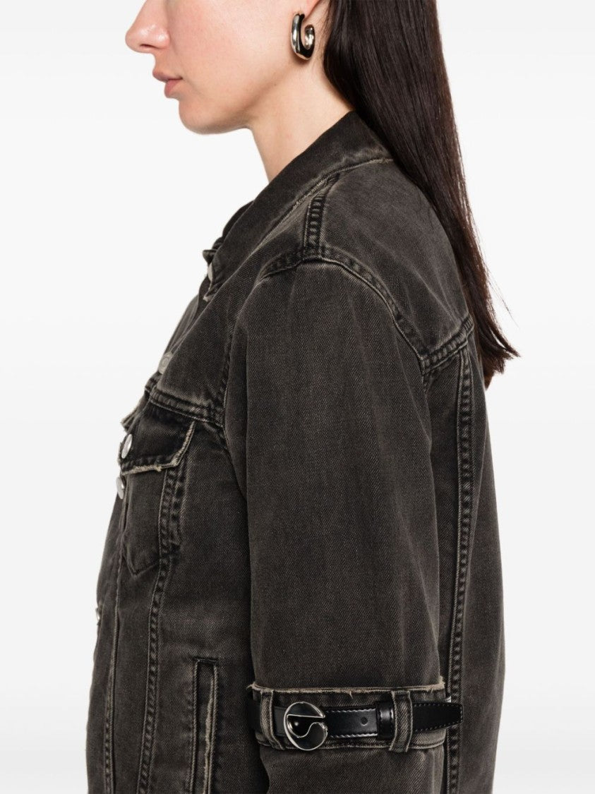 Coperni Classic Denim Jacket-Inspired Black Coat