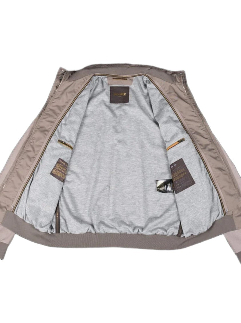 Moorer Double Collar Technical Bomber Jacket With Detachable Inner