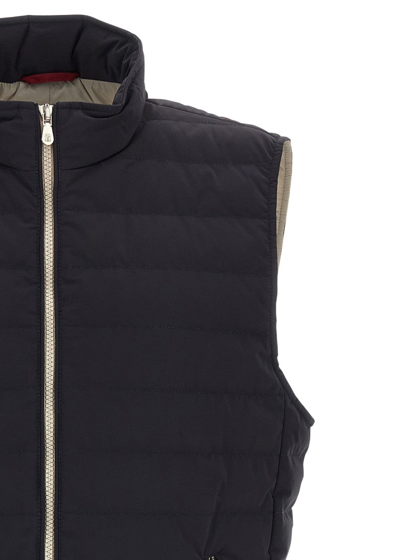 Brunello Cucinelli Quilted Black Vest
