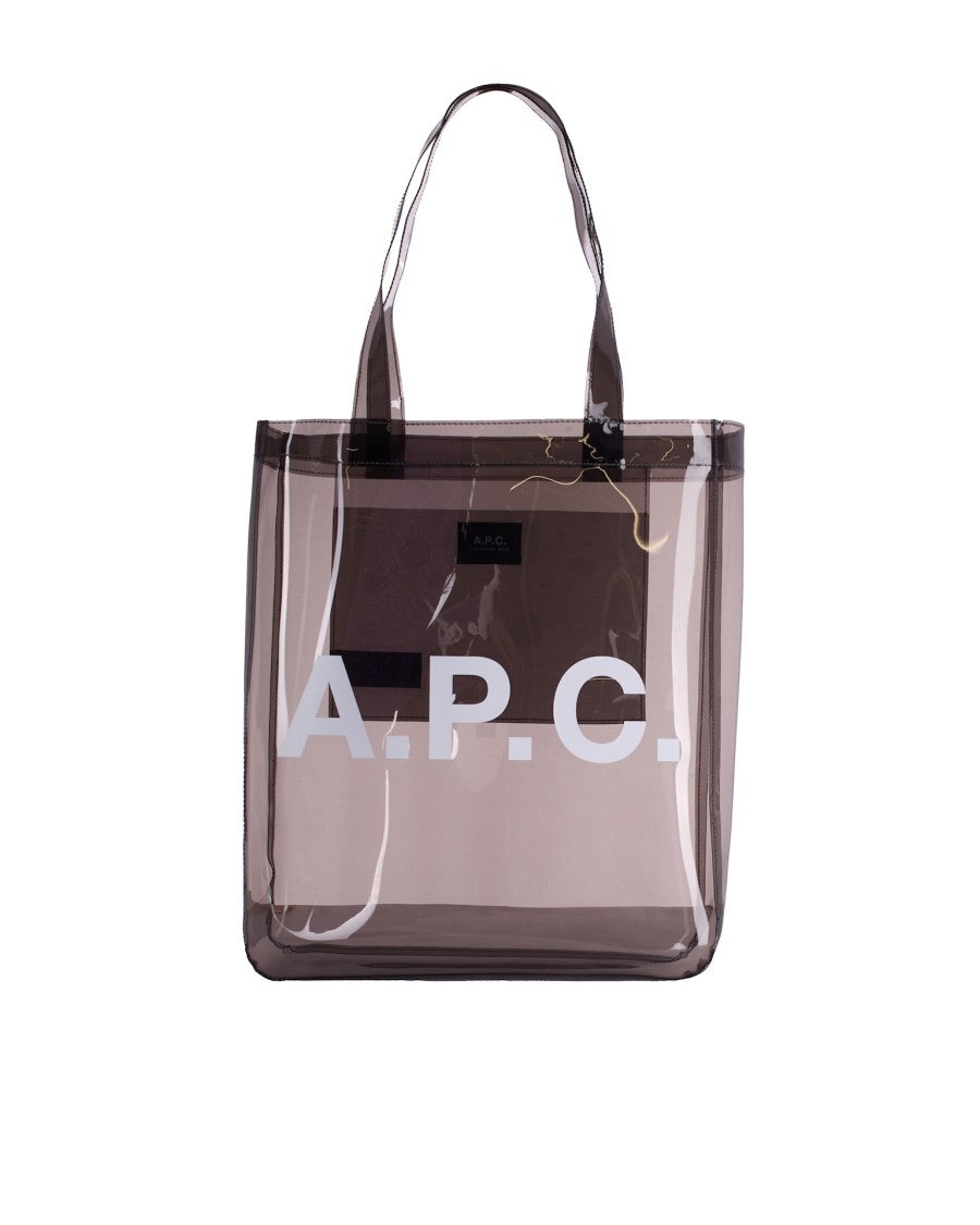 A.P.C. Lou Tote Shoulder Bag In Anthracite