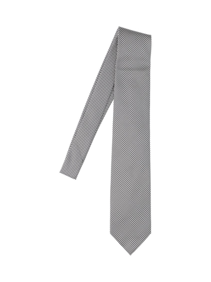 Tom Ford Silk Tie With Houndstooth Pattern