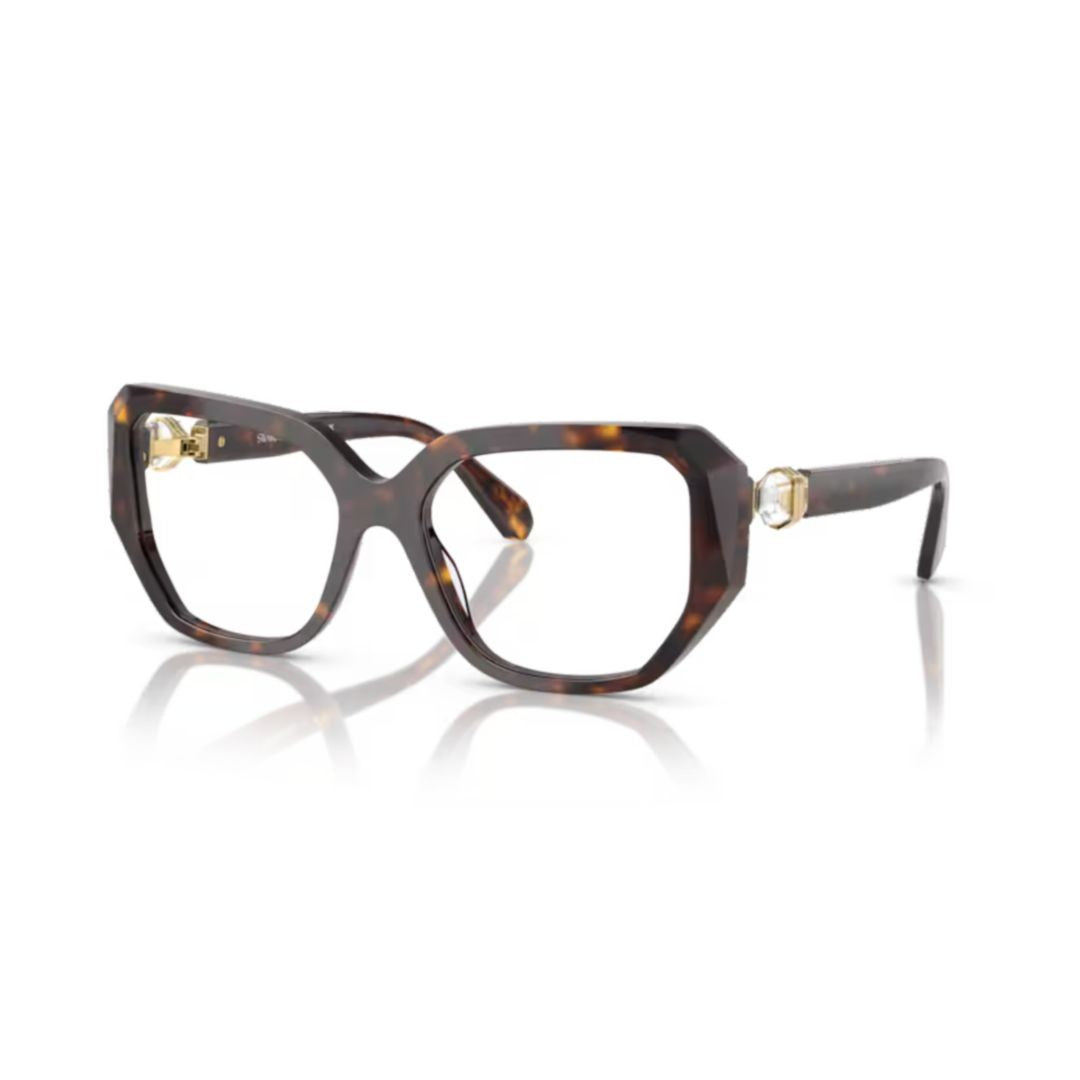 Swarovski 0Sk2035 Oversized Square Tortoiseshell Eyeglasses