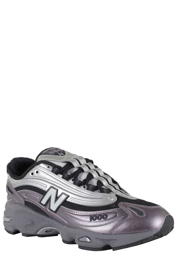 New Balance High-Performance Sneakers With Metallic Leather And Mesh Upper
