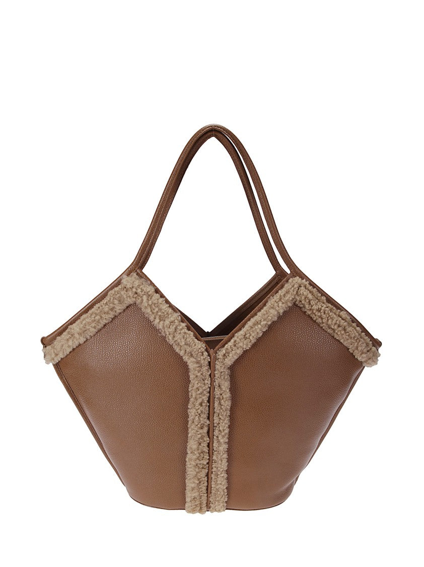 Hereu Calella Curly Shearling Trims Bag