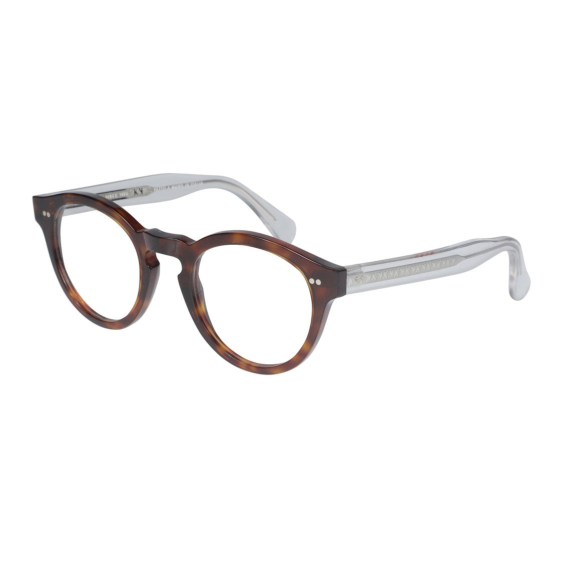 Kador Tony-K Round Tortoiseshell Eyeglasses With Curved Temples