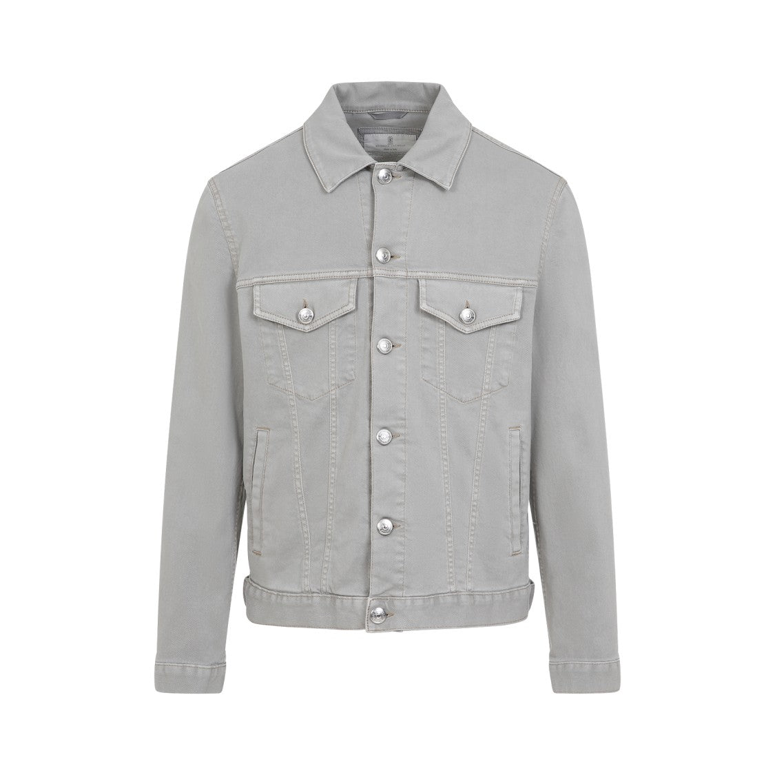 Brunello Cucinelli Structured Denim Jacket With Soft Finish