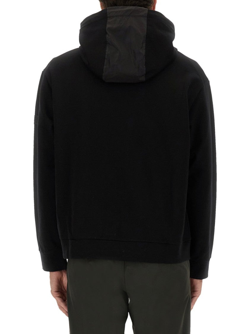Premiata Zip Sweatshirt With Contrasting Fabric Panel
