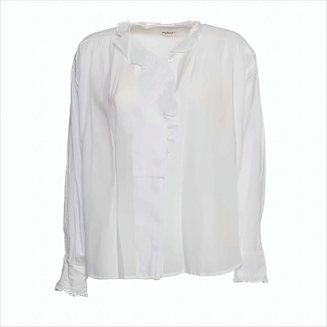 Isabel Marant Lightweight Blouse With Delicate Ruffled Trim