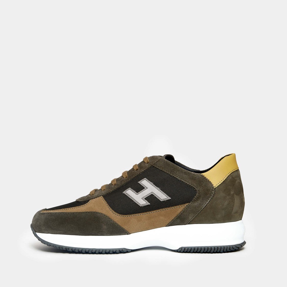 Hogan Suede And Corduroy Interactive Sneakers