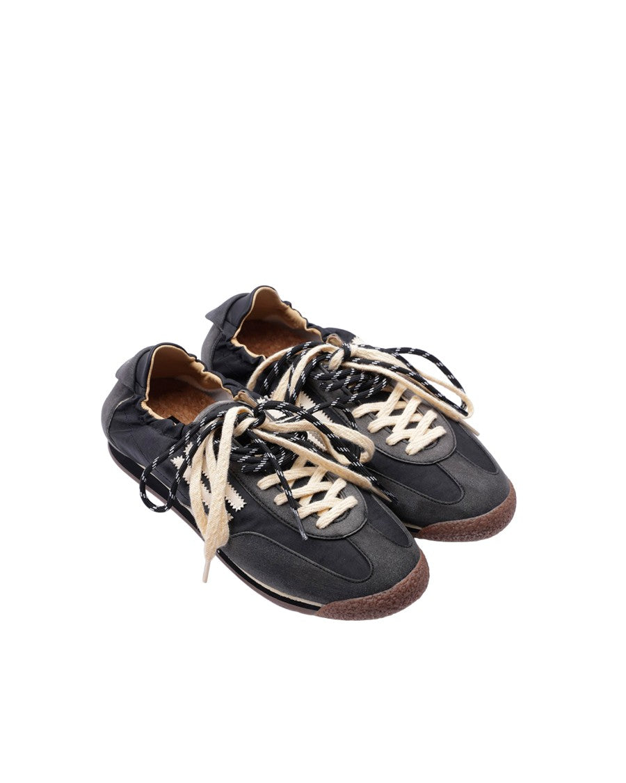 Puraai Dirty Black Panther 6.02 Velvet Low-Top Sneakers