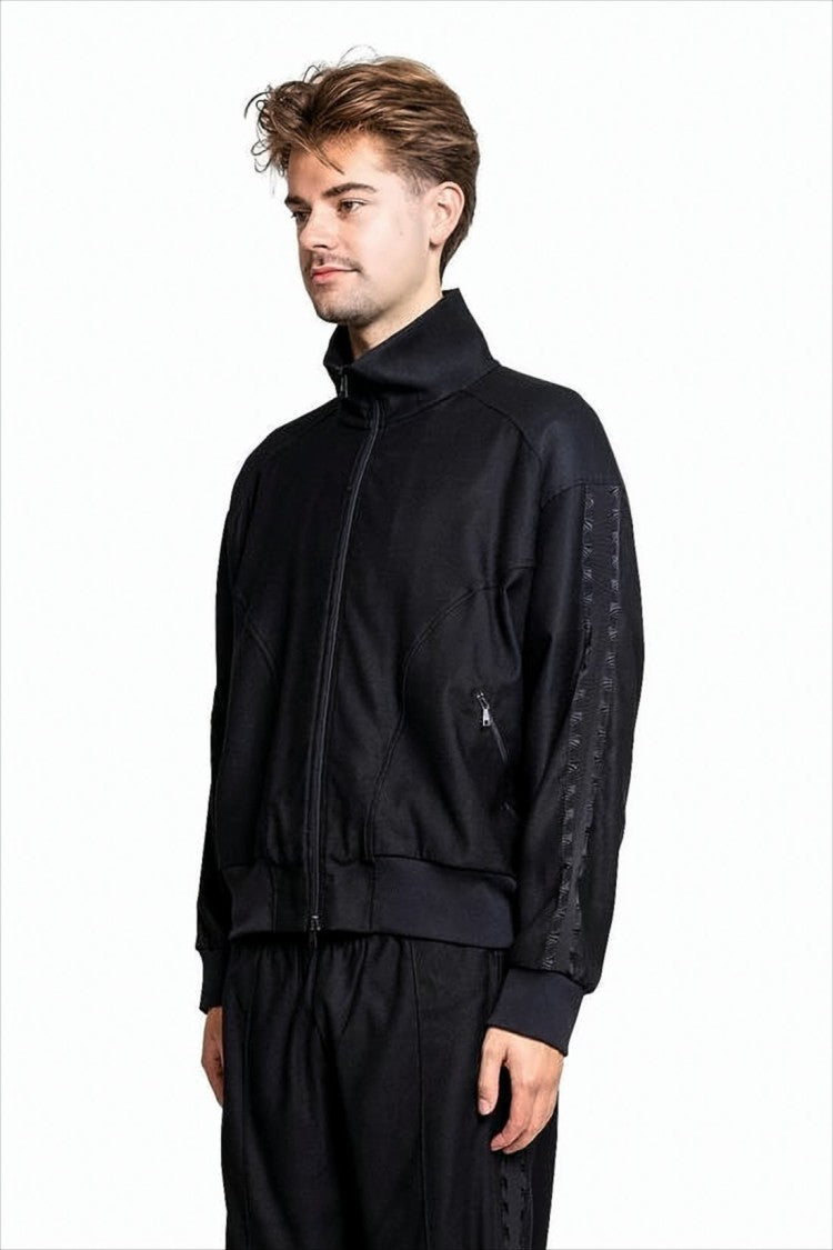 Our Legacy Black Bomber Jacket With High Collar