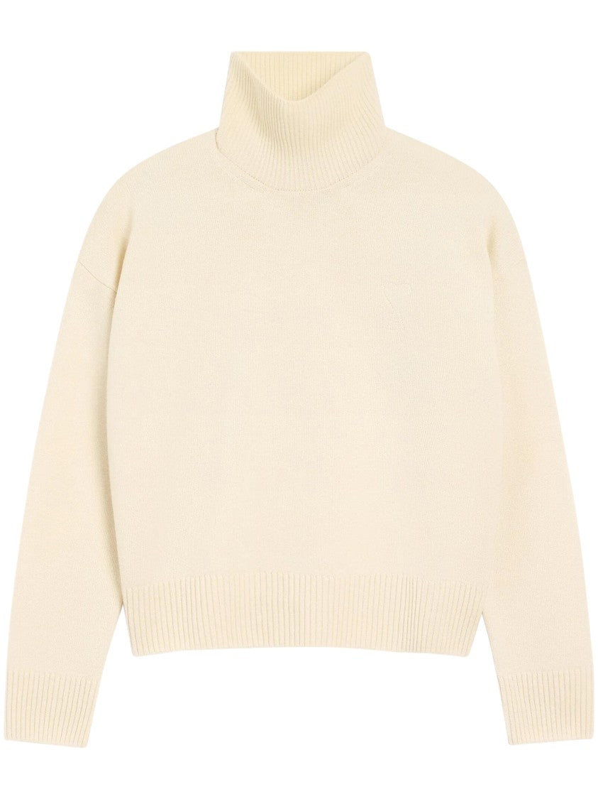 Ami Merino Wool Sweater With Silhouette