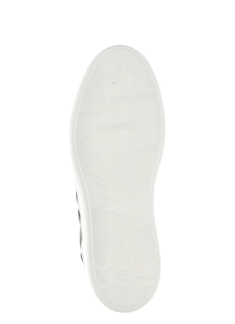 Hogan Beige Suede Low-Top Sneakers