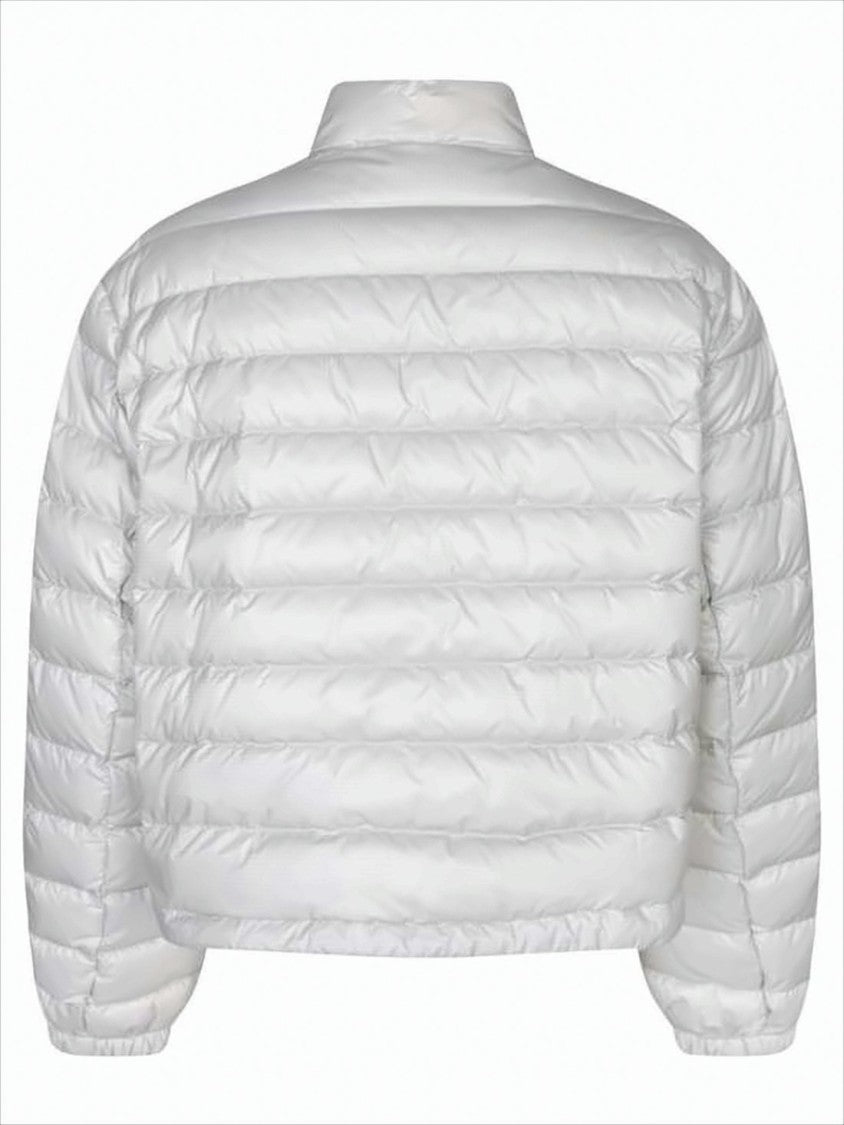 Moncler Cropped Puffer Jacket With Horizontal Quilting