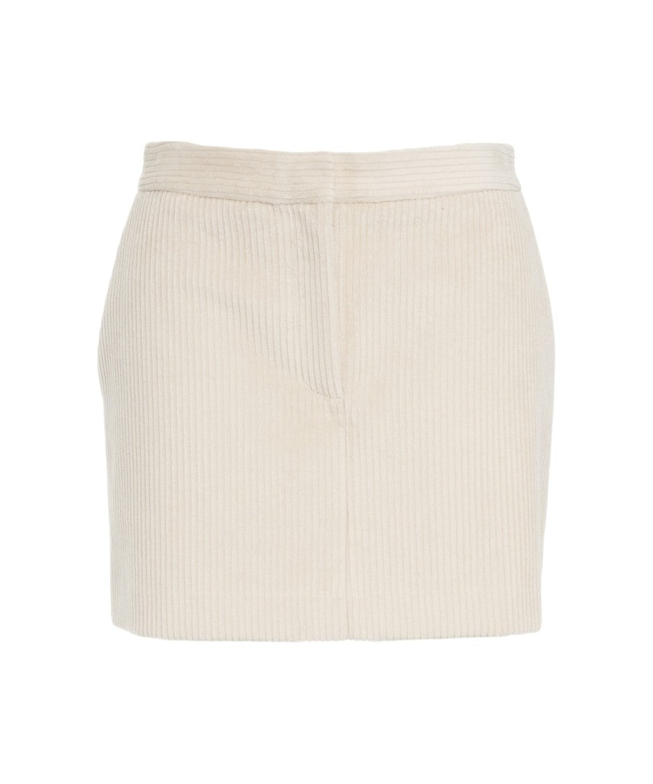 Ottod'ame Corduroy Mini Skirt