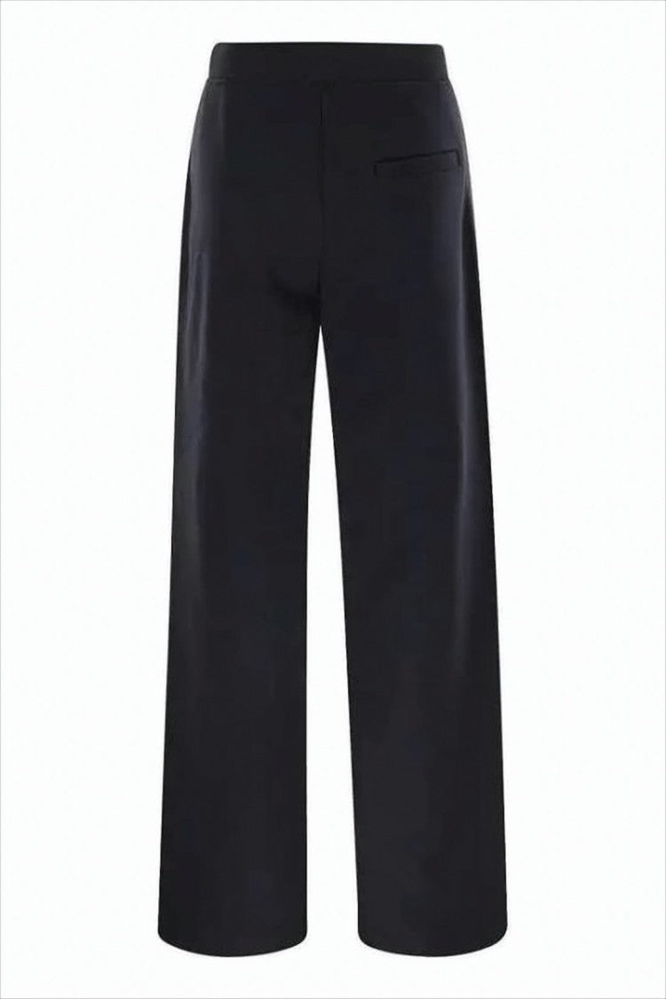 Max Mara Cropped Black Wide-Leg Training Pants