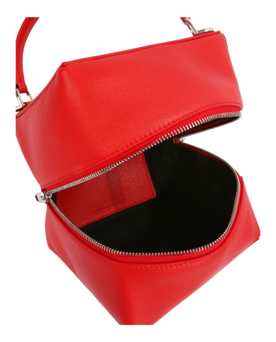 Balenciaga Box-Structured Small Handle Bag With Adjustable Shoulder Strap