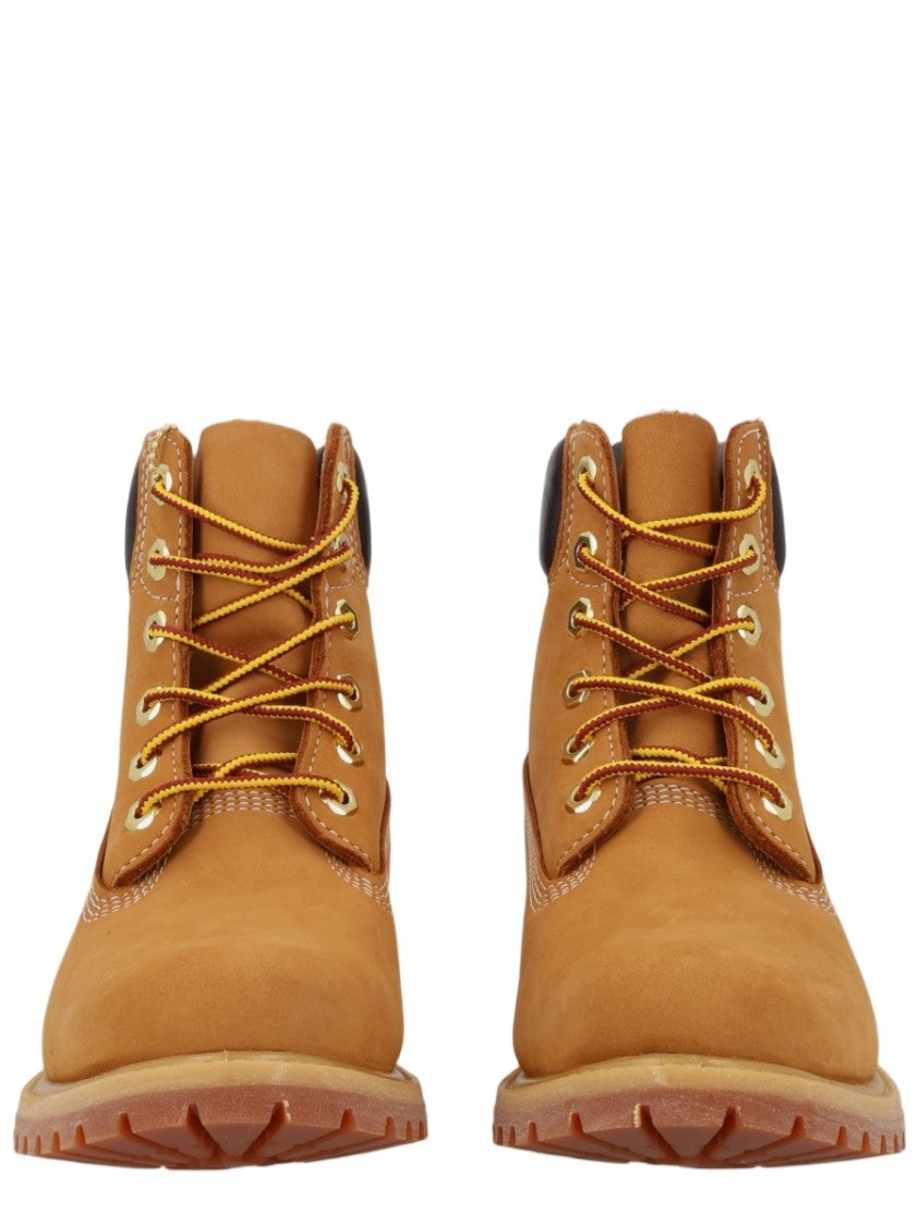 Timberland Lace-Up Ankle Boots With Padded Collar And Sturdy Sole