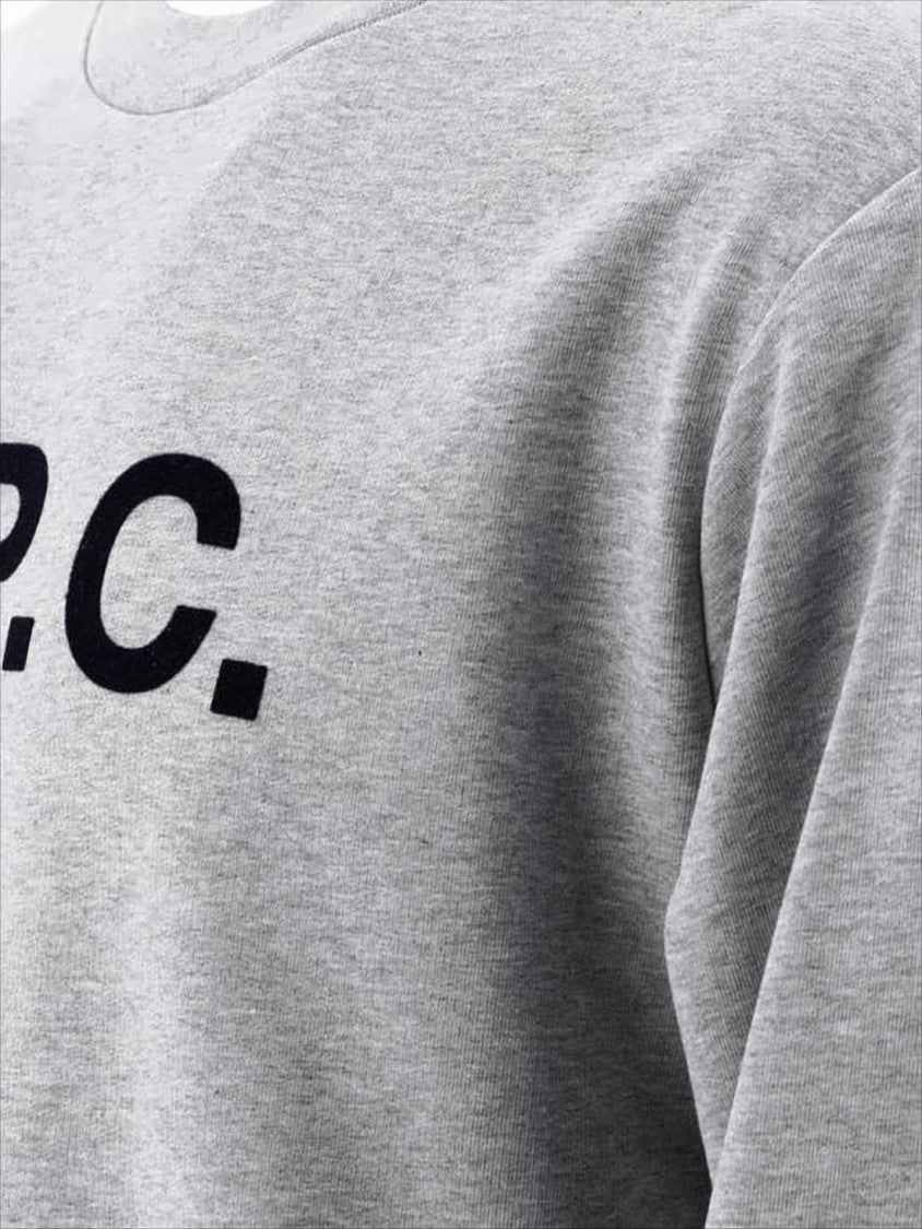 A.P.C. Heather Grey Long-Sleeve Sweatshirt