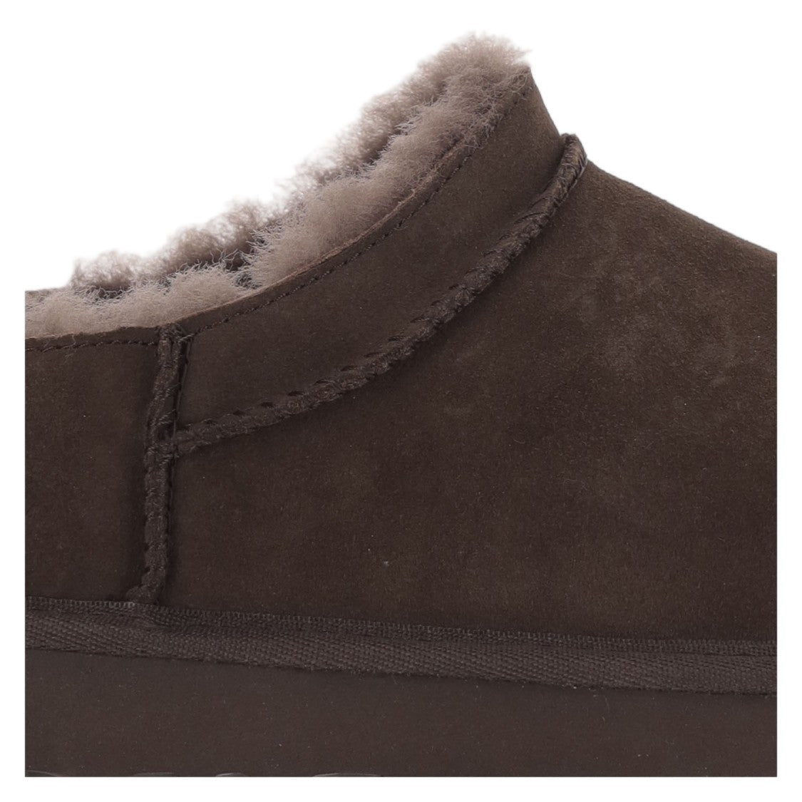 Ugg Dark Brown Classic Micro Sugarcane Eva Suede Boots
