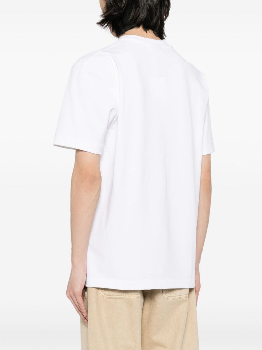 Jacquemus Relaxed-Fit White T-Shirt With Branded Patch
