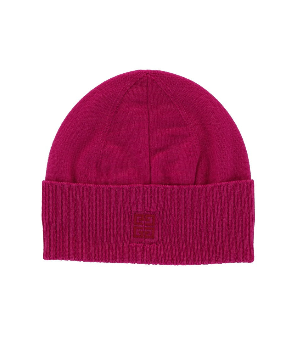 Givenchy Ribbed Embroidered Logo Beanie