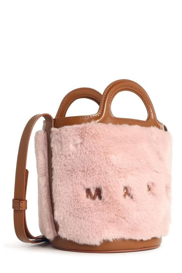 Marni Structured Tropicalia Bucket Bag With Drawstring Closure