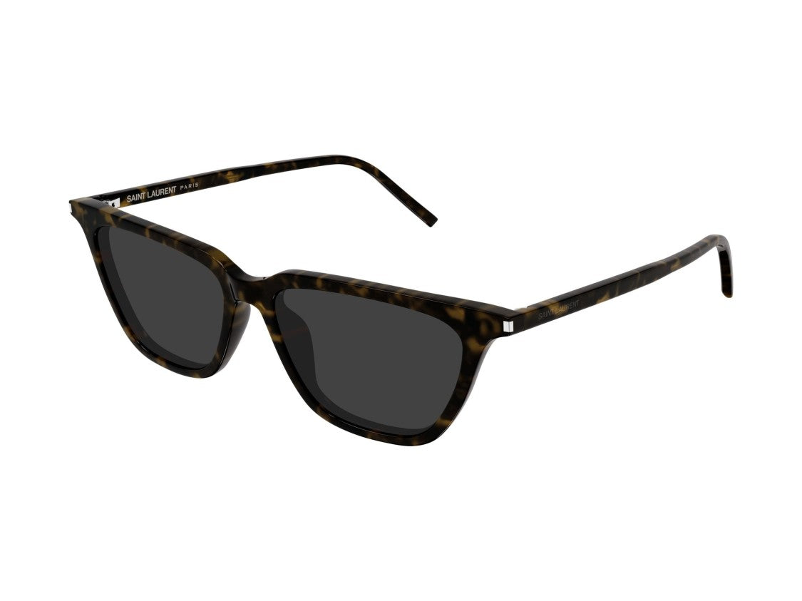 Saint Laurent Sl 889 Sulpice Thin Square Tortoiseshell Sunglasses