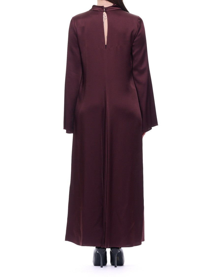 Forte Forte Flowing Long Dress With Round Neckline