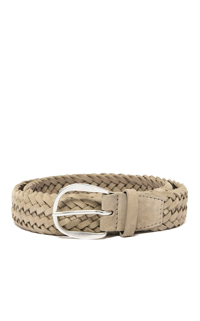 Orciani Plot Braided Suede Classic Belt