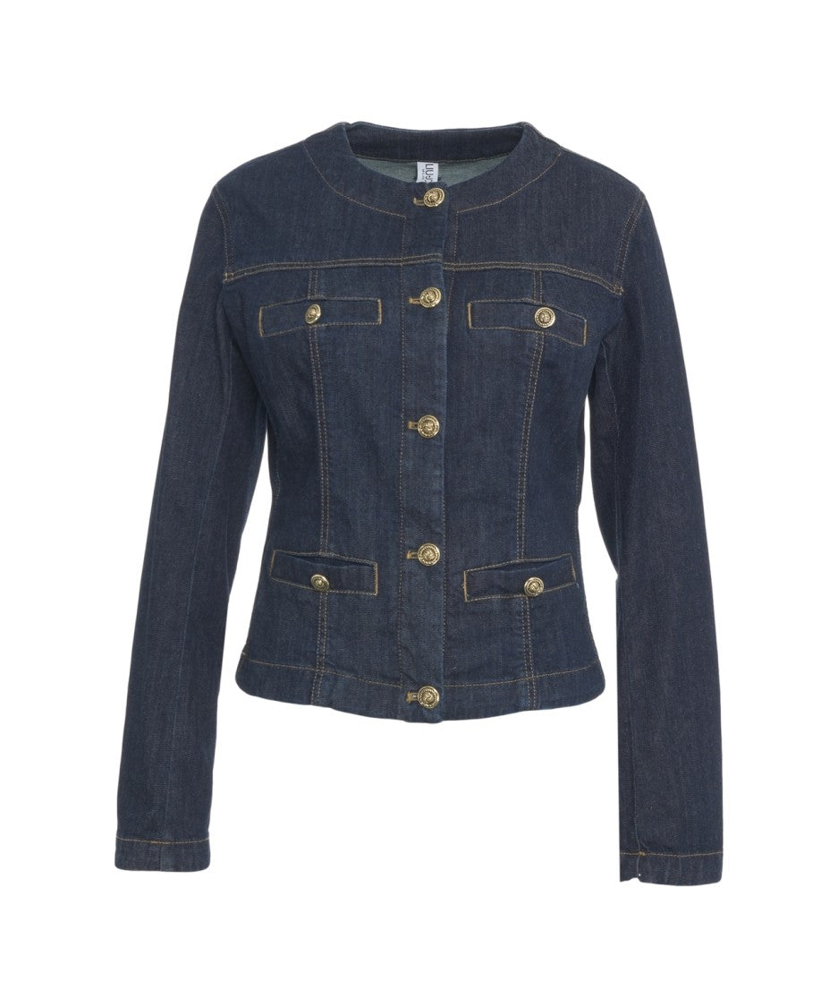 Liu Jo Classic Denim Jacket With Gold Accents