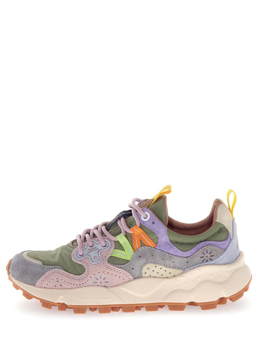 Flower Mountain Multi-Layered Pastel Sneakers With Textured Sole