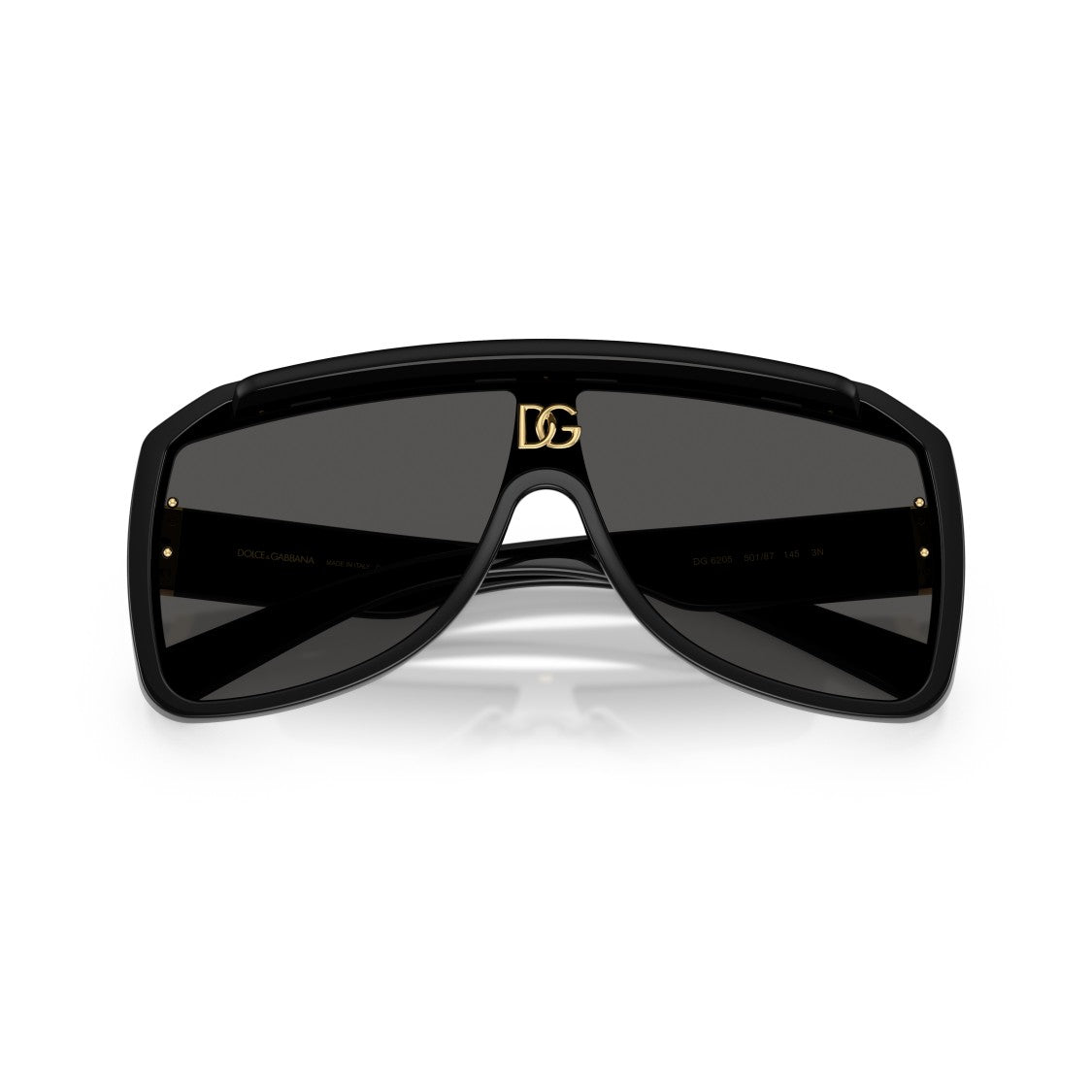 Dolce & Gabbana 0Dg6205 Oversized Rectangular Sunglasses With Gold Accents