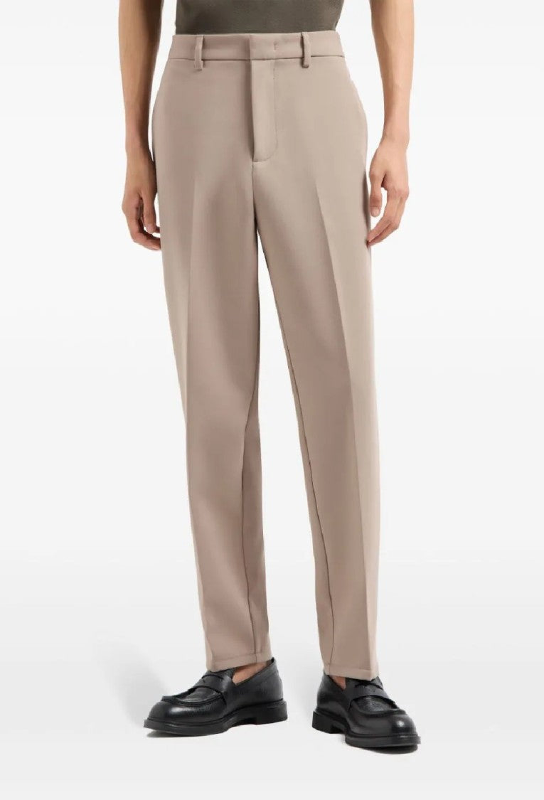 Emporio Armani Tailored Trousers With Blend Fabric And Flattering Fit