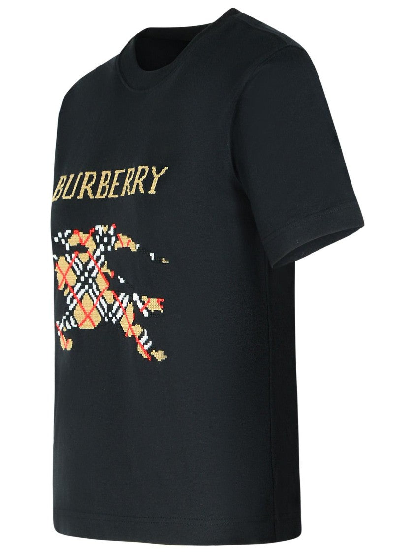 Burberry Frankie' Black Cotton T-Shirt