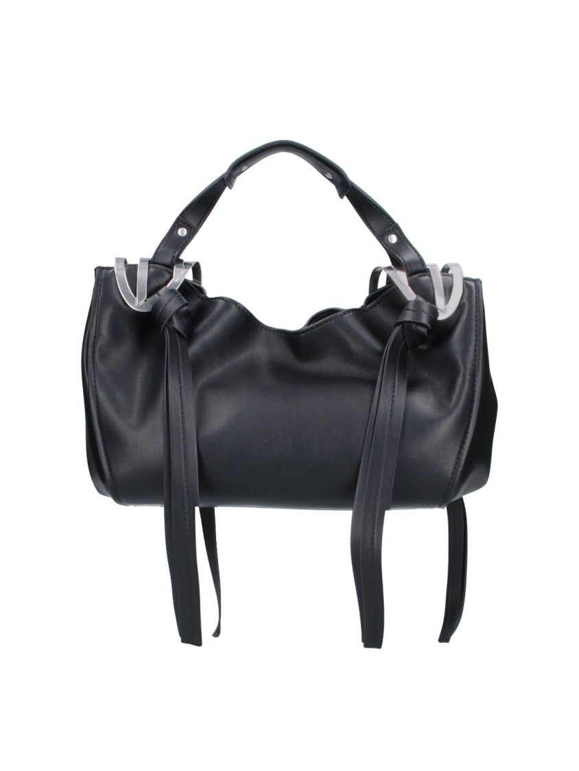 Diesel Black Knot-D Top Handle Faux Handbag