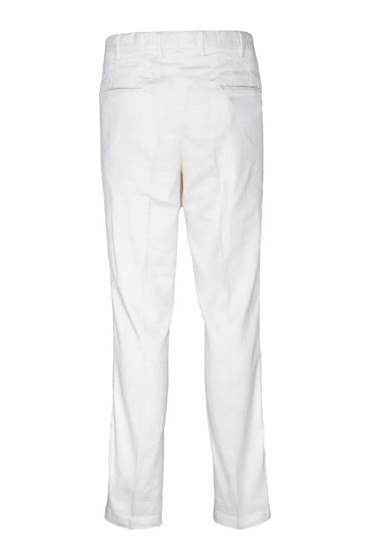 Devore Tailored Stretch Pants In Refined White