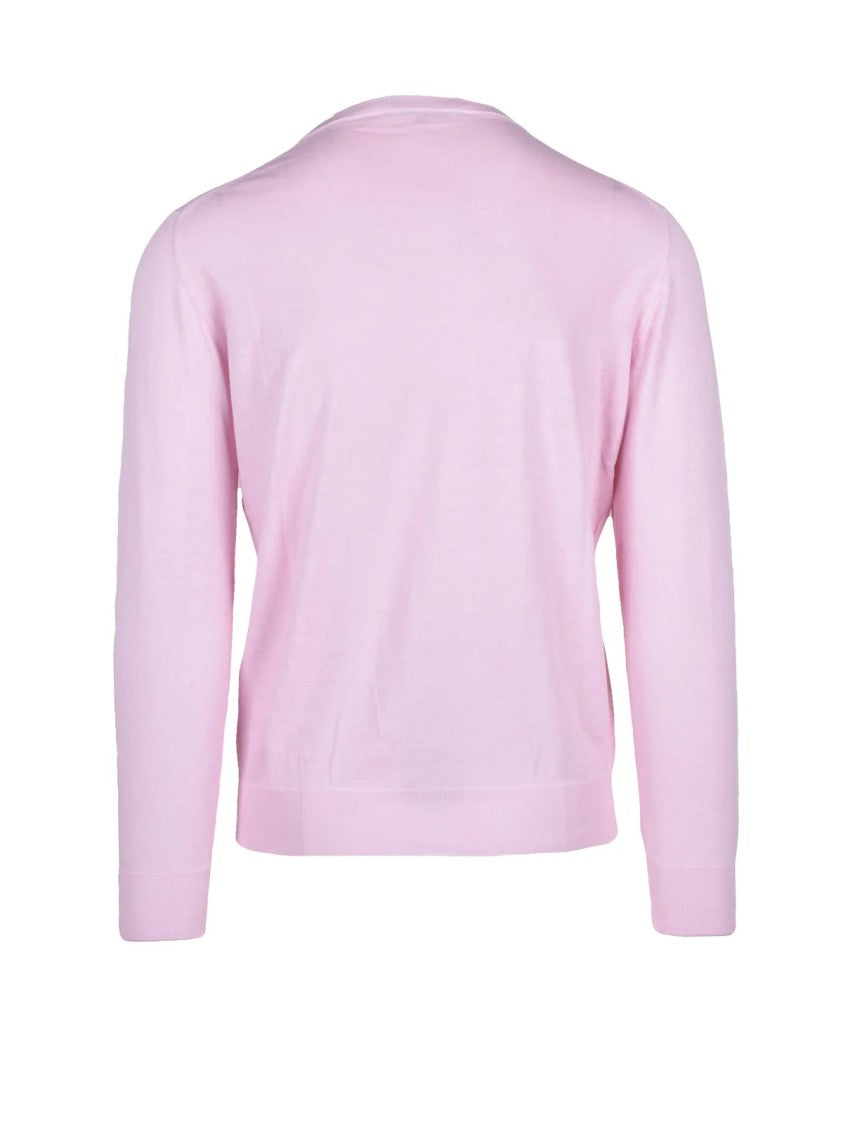 Kangra Pink Cotton Men Sweater
