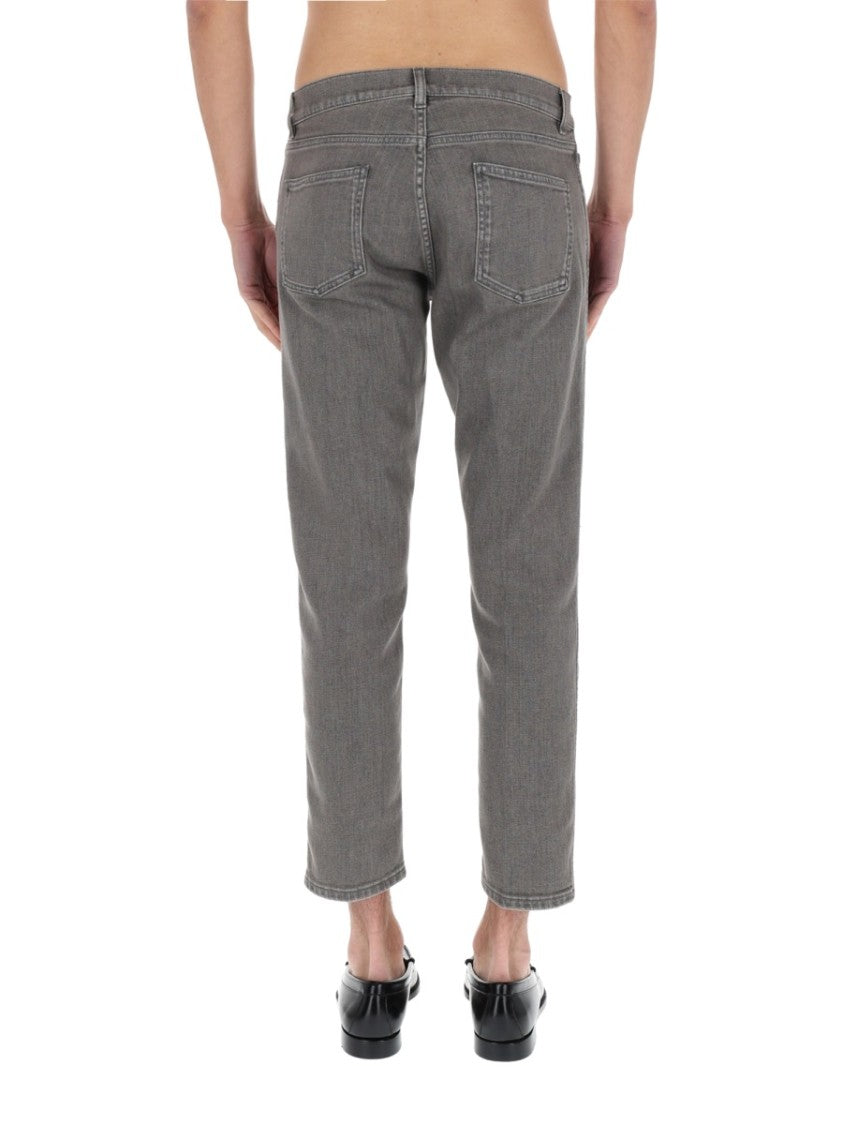 Lardini Lardini Slim Fit Washed Denim Jeans