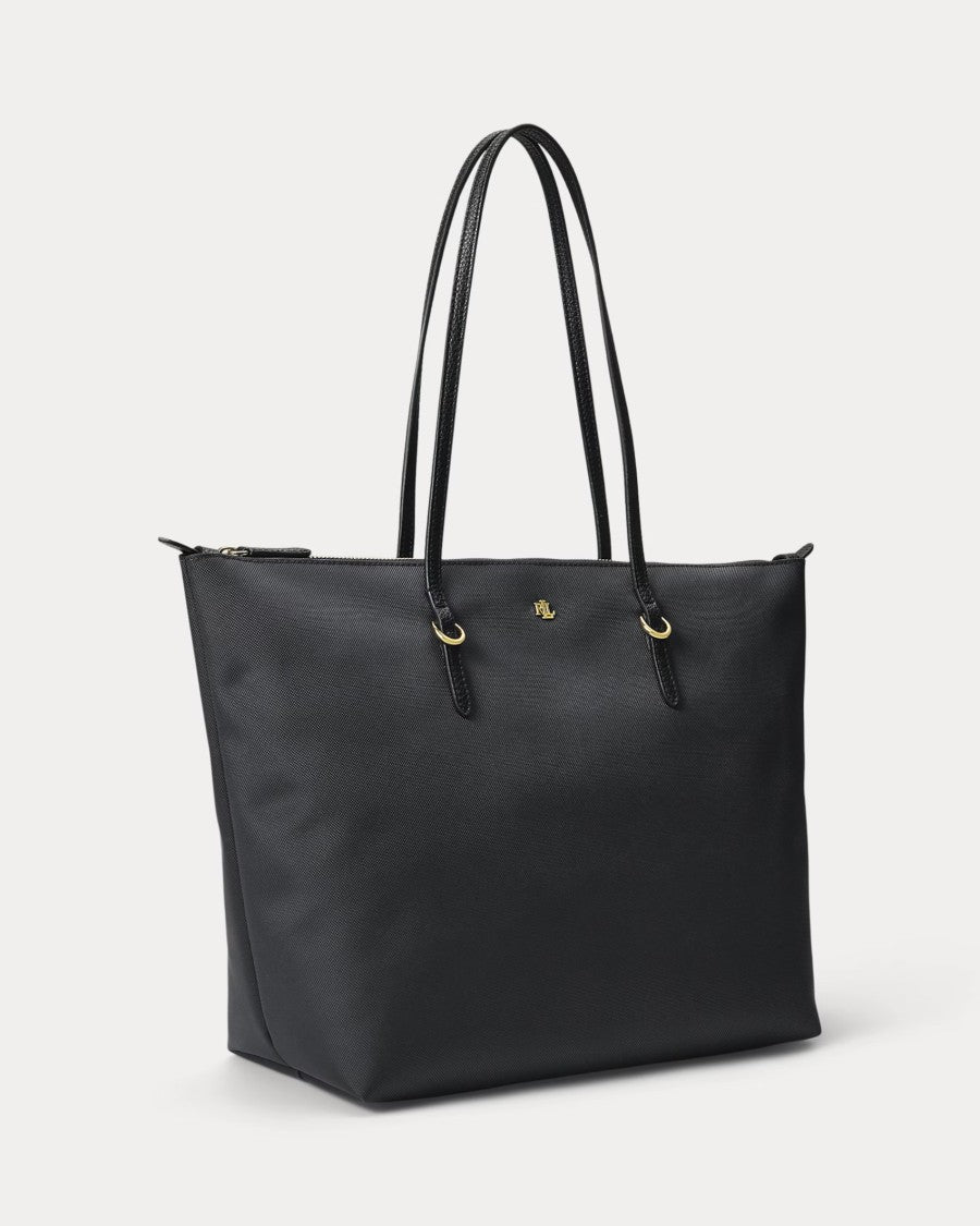 Lauren Ralph Lauren Structured Tote Bag With Gold-Tone Hardware And Minimalist Design